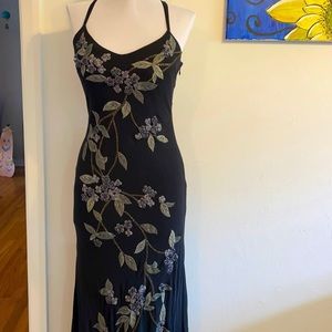 Sue Wong Black Embroidered Dress